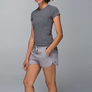 Lululemon Striped Swiftly Tech Short Sleeve